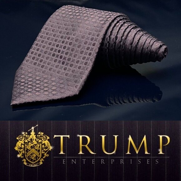 Donald J. Trump Signature Collection Mens Tie Brown